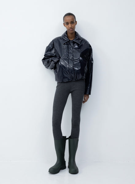 Bomber short lacquer navy KASSL Editions