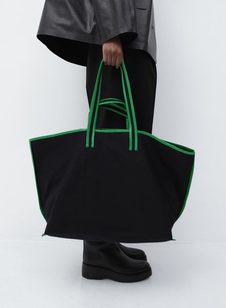 ＜KASSL EDITIONS＞TOTE CANVAS/バッグ　ネイビー Kassl Editions Canvas Tote In Navy - 50% Off | Editorialist