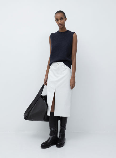 5-pocket skirt oil | white – KASSL Editions
