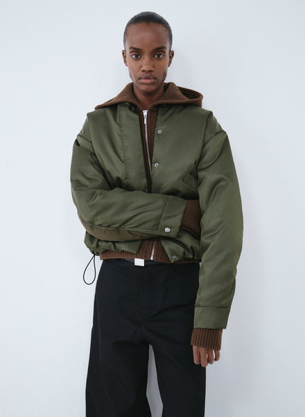 Bomber short nylon/wax | khaki – KASSL Editions