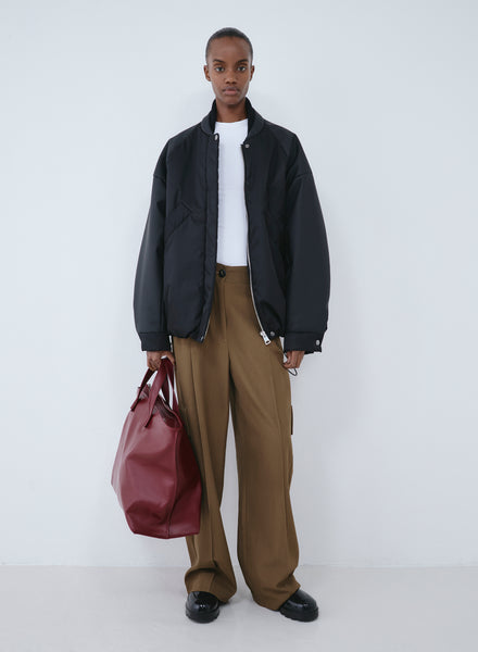 Oversized bomber rubber | black – KASSL Editions