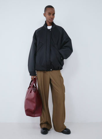 Oversized bomber rubber | black – KASSL Editions