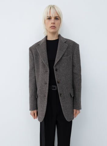 【U LAN】(WOOL 30%) Kona Herringbone Classic Blazer U LAN】(WOOL 30%) Kona Herringbone Classic Blazer