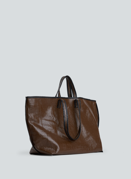 High quality Country brown wool tote