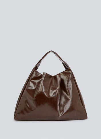 Tote shoulder skai | dark brown – KASSL Editions