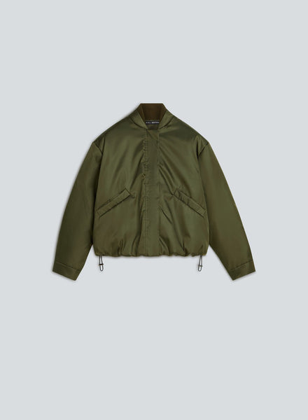 Bomber short nylon/wax | khaki – KASSL Editions