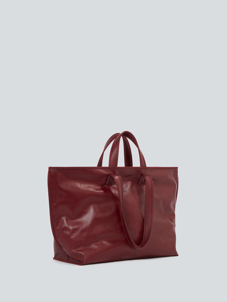 Tote lamb leather | bordeaux – KASSL Editions