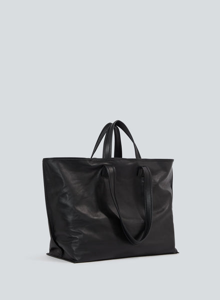 ＜KASSL EDITIONS＞TOTE CANVAS/バッグ　ネイビー Tote striped canvas black oil black | black / oil black