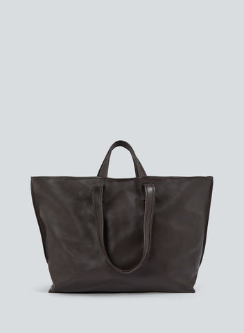 Tote Lamb Leather | dark brown – KASSL Editions