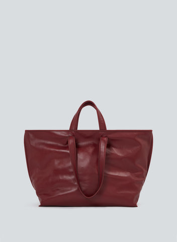 Tote lamb leather | bordeaux – KASSL Editions