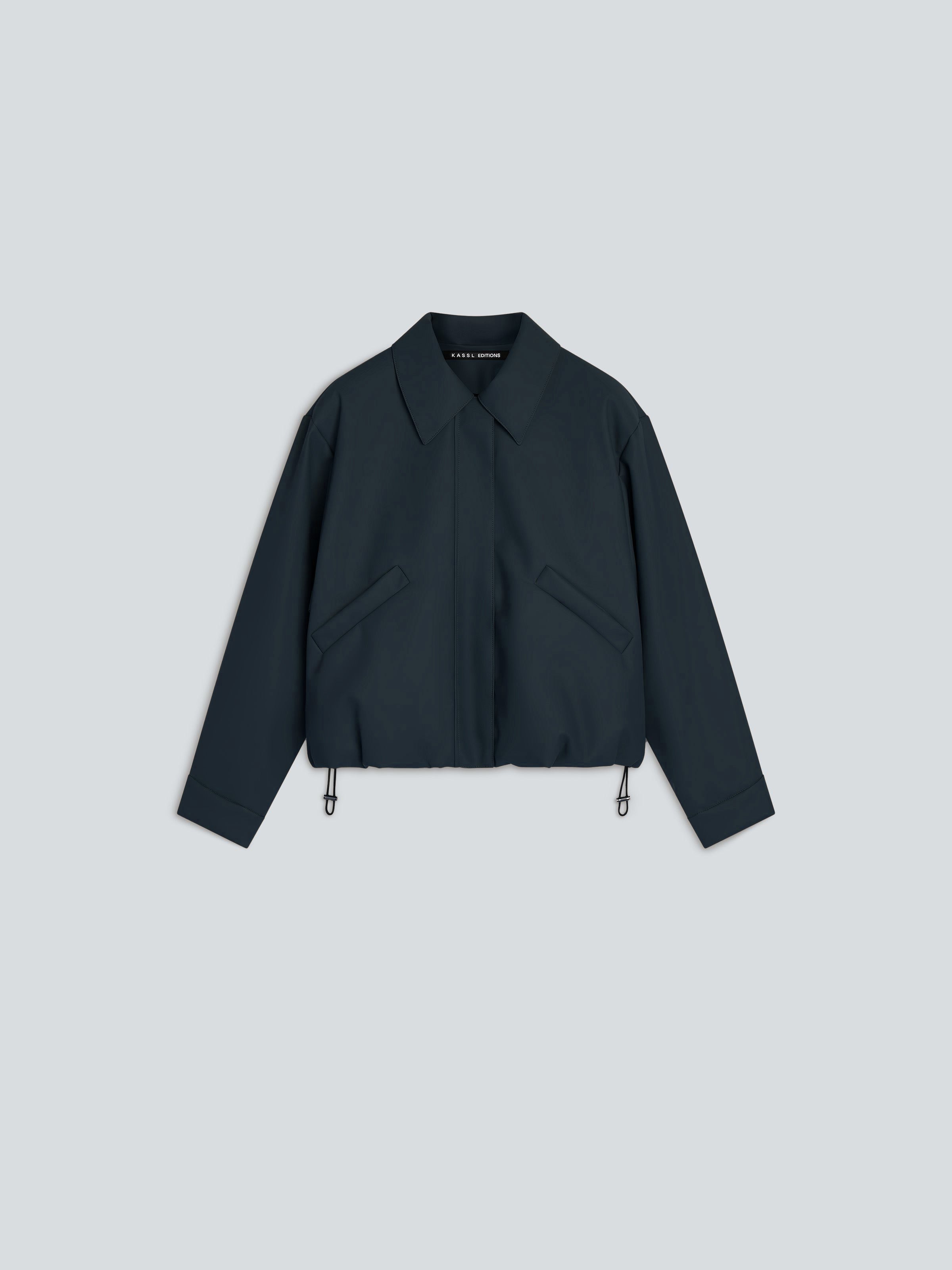 ブルゾン KASSL Editions 'Hunting' jacket KASSL Editions Burgundy Original Below Rubber Coat Kassl